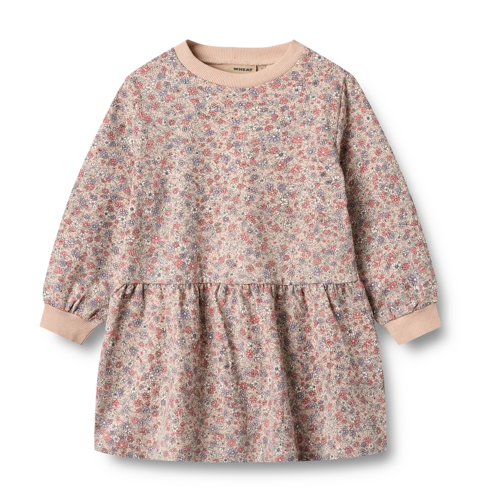 Zenia Sweat Kjole Rose Dust Flowers år