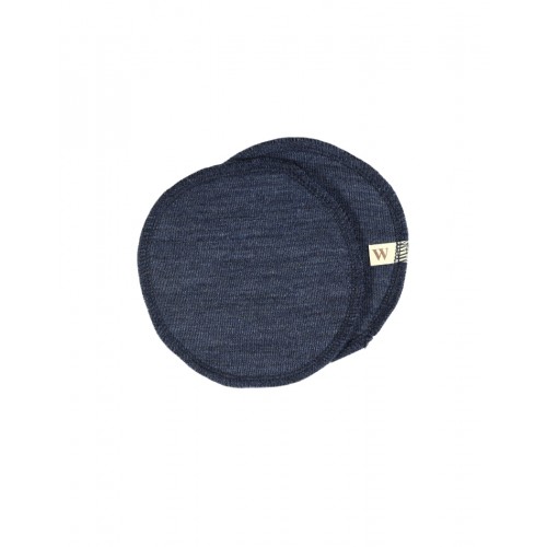 Ammeindlæg   100  økologisk Merino Uld    Sæt  Oeko-texâ  Navy-blue Small  Ca  12 Cm   Diameter