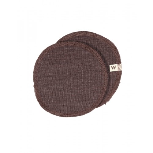 Ammeindlæg   100  økologisk Merino Uld    Sæt  Oeko-texâ  Plum Melange Medium  Ca  15 Cm   Diameter
