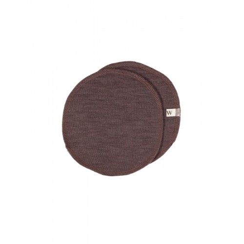 Ammeindlæg   100  økologisk Merino Uld    Sæt  Oeko-texâ  Plum Melange Small  Ca  12 Cm   Diameter