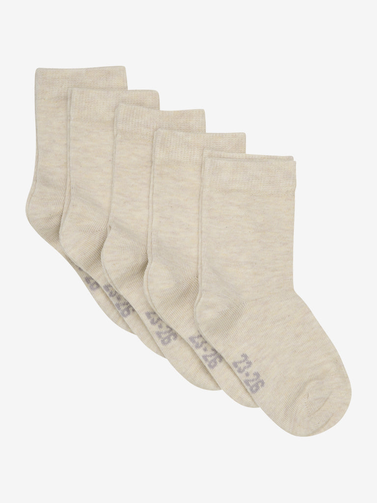 Ankel Sokker -solid   -pack  Sand Melange 19 22