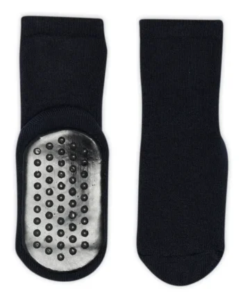 Ankelstrømpe Med Gummisål Navy 22 24