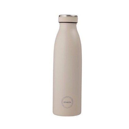 Aya Ida  Drinking Bottle  Drikkeflaske Med Låg  500 Ml  Cream Beige