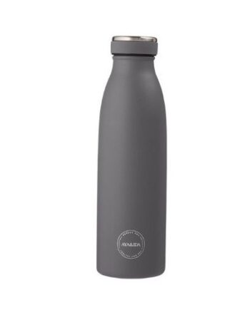 Aya Ida  Drinking Bottle  Drikkeflaske Med Låg  500 Ml  Dark Grey