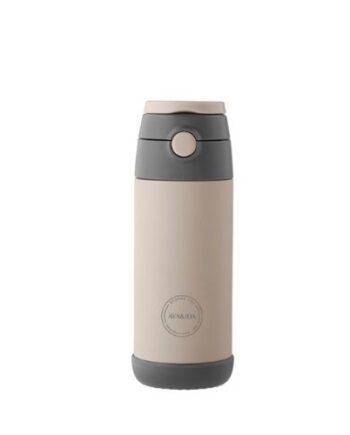 Aya Ida  Kids Straw Bottle  Drikkeflaske Med Sugerør  350 Ml  Cream Beige