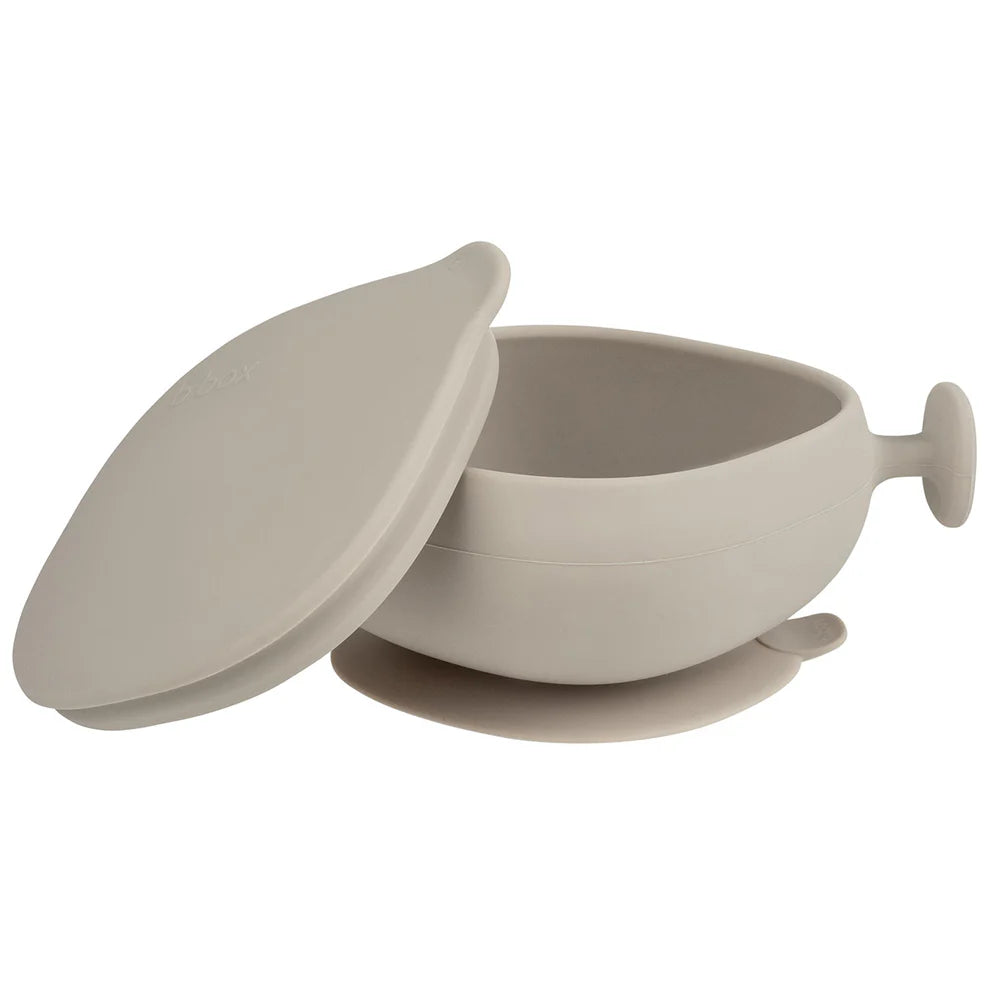 Box Madskål Med Låg Silikone Beige