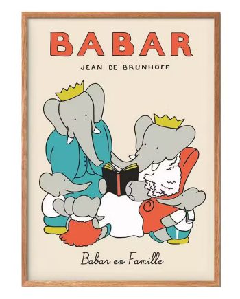 Babar Plakat Babar En Famille-30   40 Cm