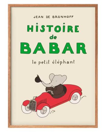 Babar Plakat Histoire De Babar-30   40 Cm