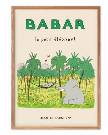 Babar Plakat Le Petit Elephant-30   40 Cm