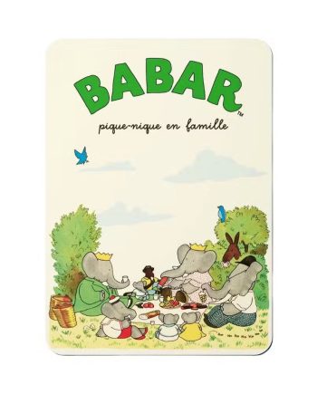 Babar Postkort Familiepicnic