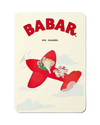 Babar Postkort Flyvemaskine