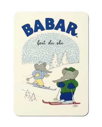 Babar Postkort På Ski