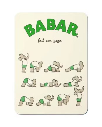 Babar Postkort Yoga