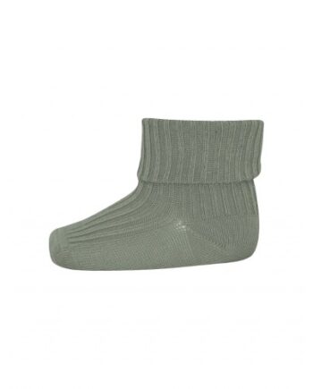 Baby Ankel Strømper   Merino Uld Med Ombuk 15 16 Lily Pad