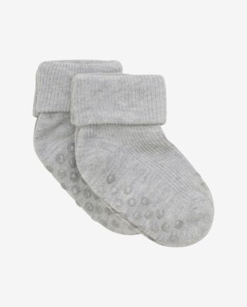 Baby Rib Sock    Abs   -pack  Light Grey 15 18