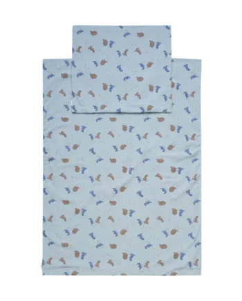 Baby Sengetøj 70x100  Dino Blue Fog