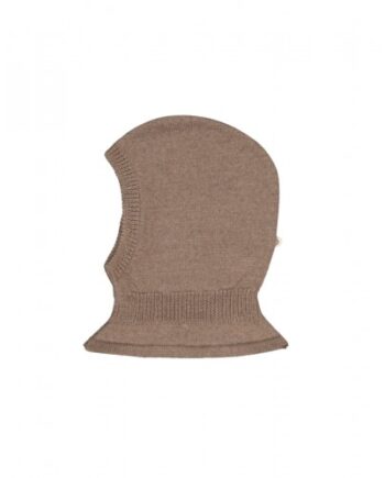 Balaclava   Strik Af 100   Merino Uld 50 56 Dark Beige