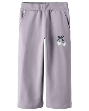 Basalt Sweat Wide Bukser Lavender Gray 116