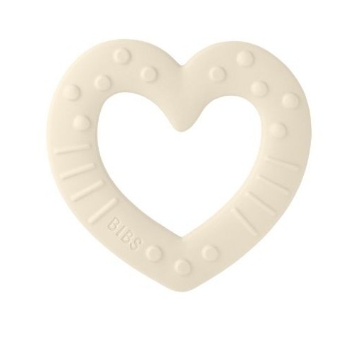 Bibs Baby Bitie  Bidering  Heart  Ivory
