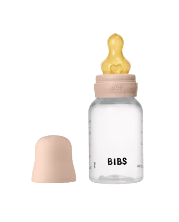 Bibs Baby Flaske Rund Latex   Pack 150 Ml Slow Flow Blush