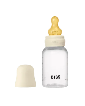 Bibs Baby Flaske Rund Latex   Pack 150 Ml Slow Flow Ivory