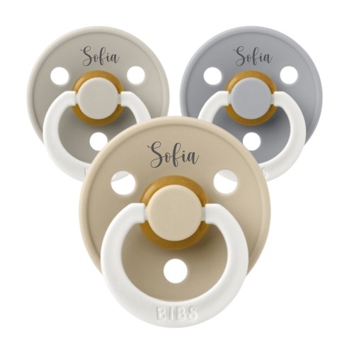 Bibs Colour Night  Str      -  Mdr    Rund Latex  Sutter Med Navn