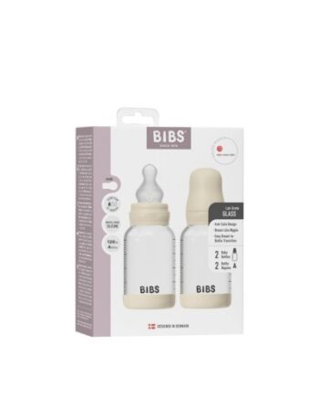 Bibs Glas Babyflaske  120 Ml   -pak Silikone