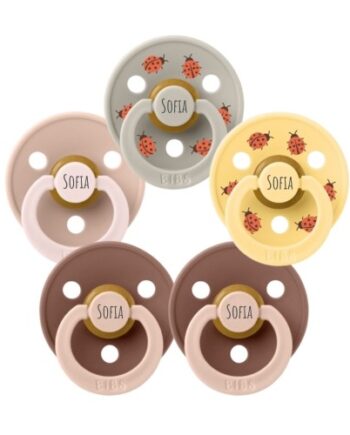 Bibs Studio Line  Str     18  Mdr  Rund Latex  Sutter Med Navn   -pak