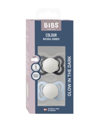 Bibs Supreme Night Glow  -pak  Str      -  Mdr  Symmetrisk Silikone