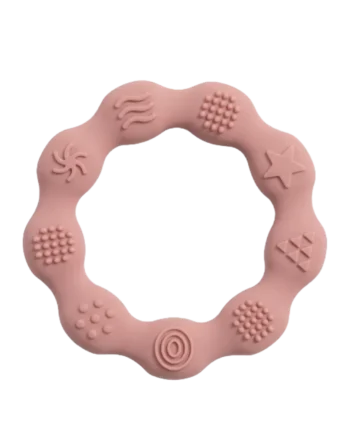 Bidering   Silicone Med Taktile Overflader Lyserød
