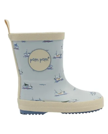 Bliss Gummistøvle    Print Pearl Blue Boat Aop 29