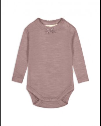 Body   1x1 Rib Med Knapper   100  Merino Uld  Oeko-texâ  56 Lavender