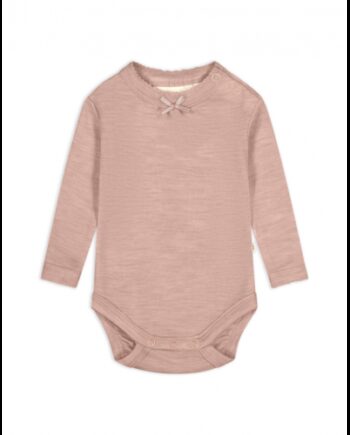 Body   1x1 Rib Med Knapper   100  Merino Uld  Oeko-texâ  62 Soft Rose