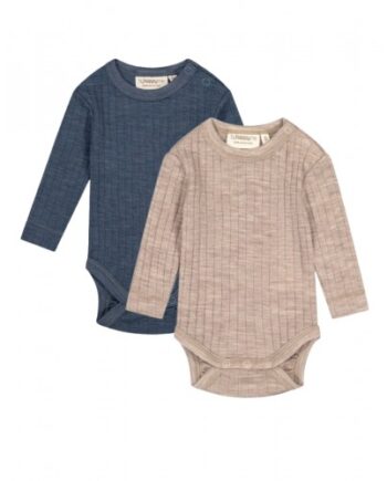 Body Med Rund Hals Og Knapper  Dropneedle    100  Merino Uld  Oeko-texâ   -pak