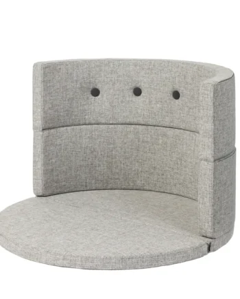 Børnesofa Cirkel Lysegrå Mørkegrå Knap