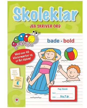 Bolden Skoleklar Jeg Skriver Ord