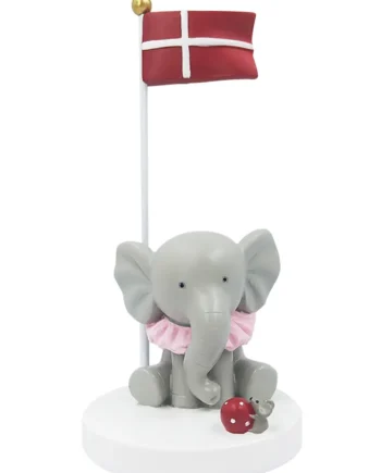 Bordflag  Elefant Med Mus Og Bold