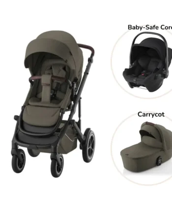 Smile 5z Lux Inkl  Liggedel Og Baby-safe Core Autostol Urban Olive Space Black