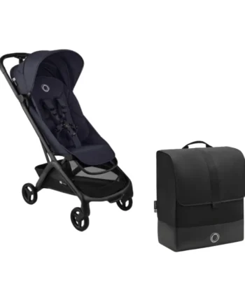 Bugaboo Butterfly   Complete Inkl  Transporttaske Black Deep Indigo
