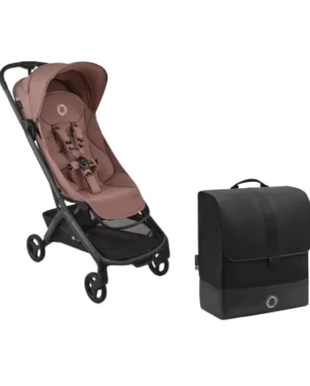 Bugaboo Butterfly   Klapvogn Inkl  Transporttaske Black Dusty Pink