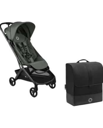Bugaboo Butterfly   Complete Inkl  Transporttaske Black Forest Green