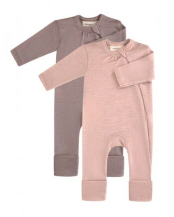 Byhappyme  Heldragt   1x1 Rib Med Lynlås   100  Merino Uld  Oeko-texâ   -pak