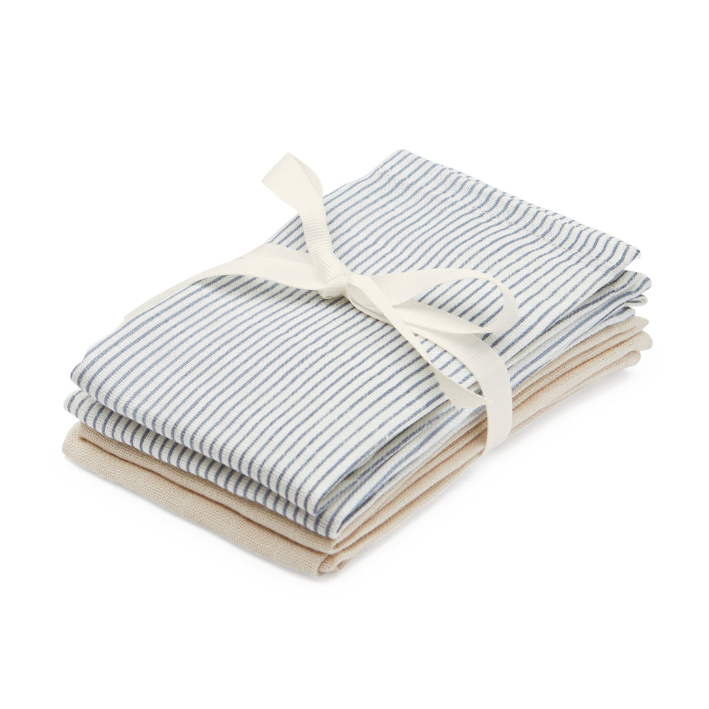 Cam Cam Copenhagen   Vaskeklude Classic Stripes Blue Mix