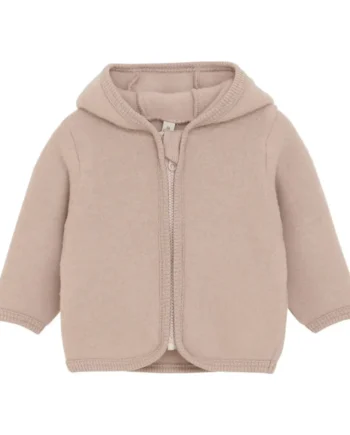Cardigan    ører Uld Fleece Mahogany Rose 80