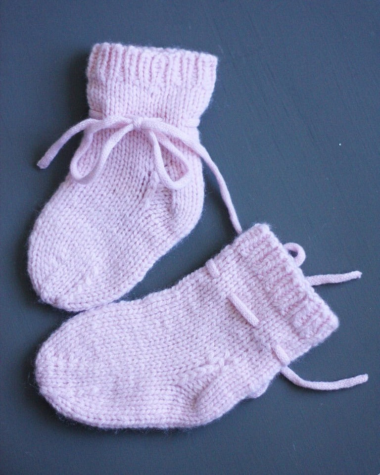Cashmere Luksus Baby Strømper Baby Lyserød