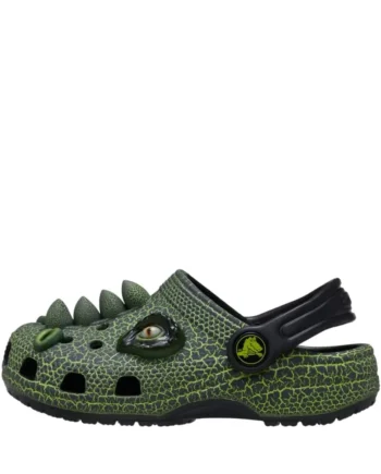 Classic Scary Dino Clog   Blk 25 26