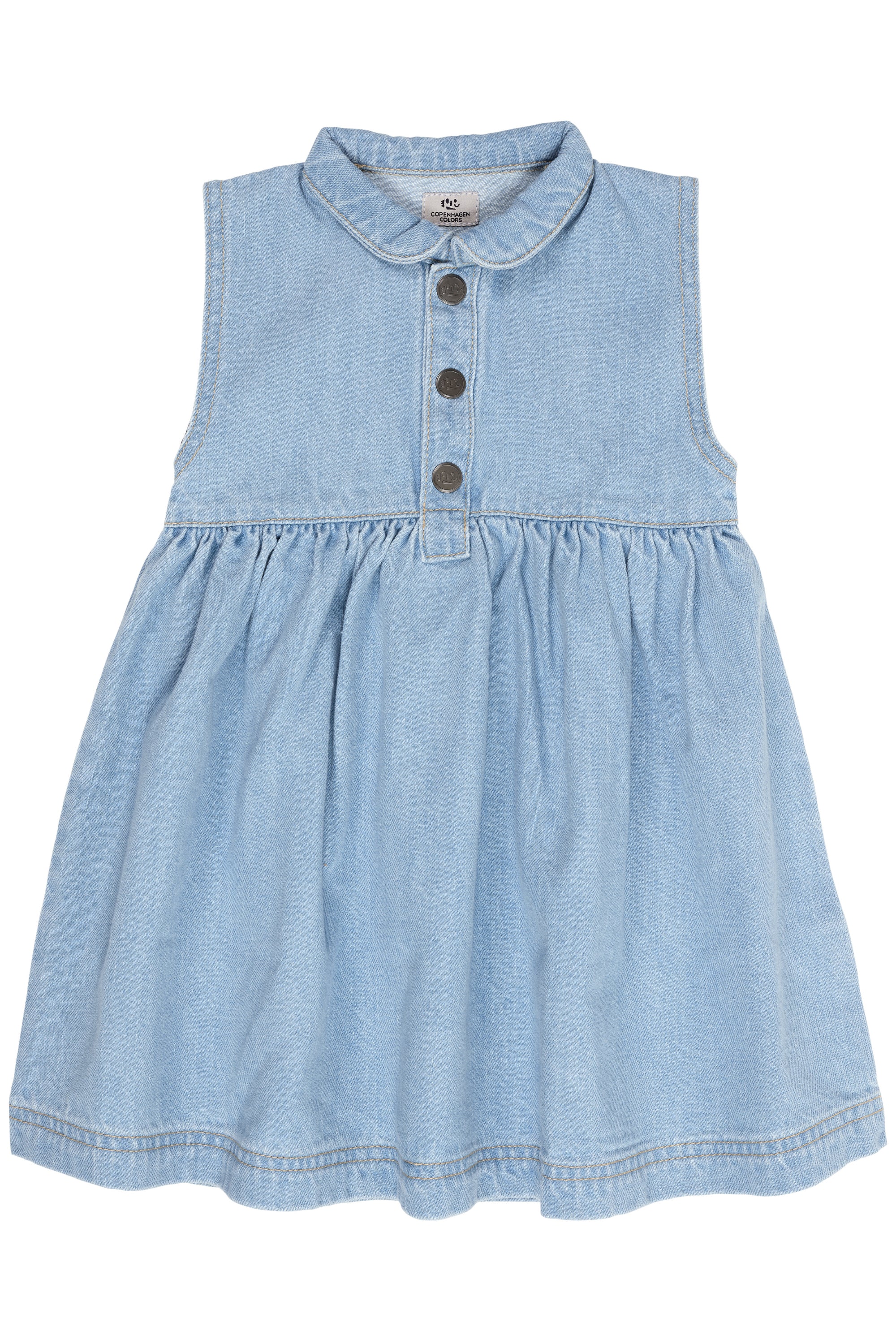 Copenhagen Colors Denim Dress Super Lt Blue Indigo Washed 80 Cm