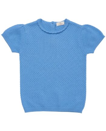 Copenhagen Colors Margueritte Strik  -shirt Sky Blue 86 Cm