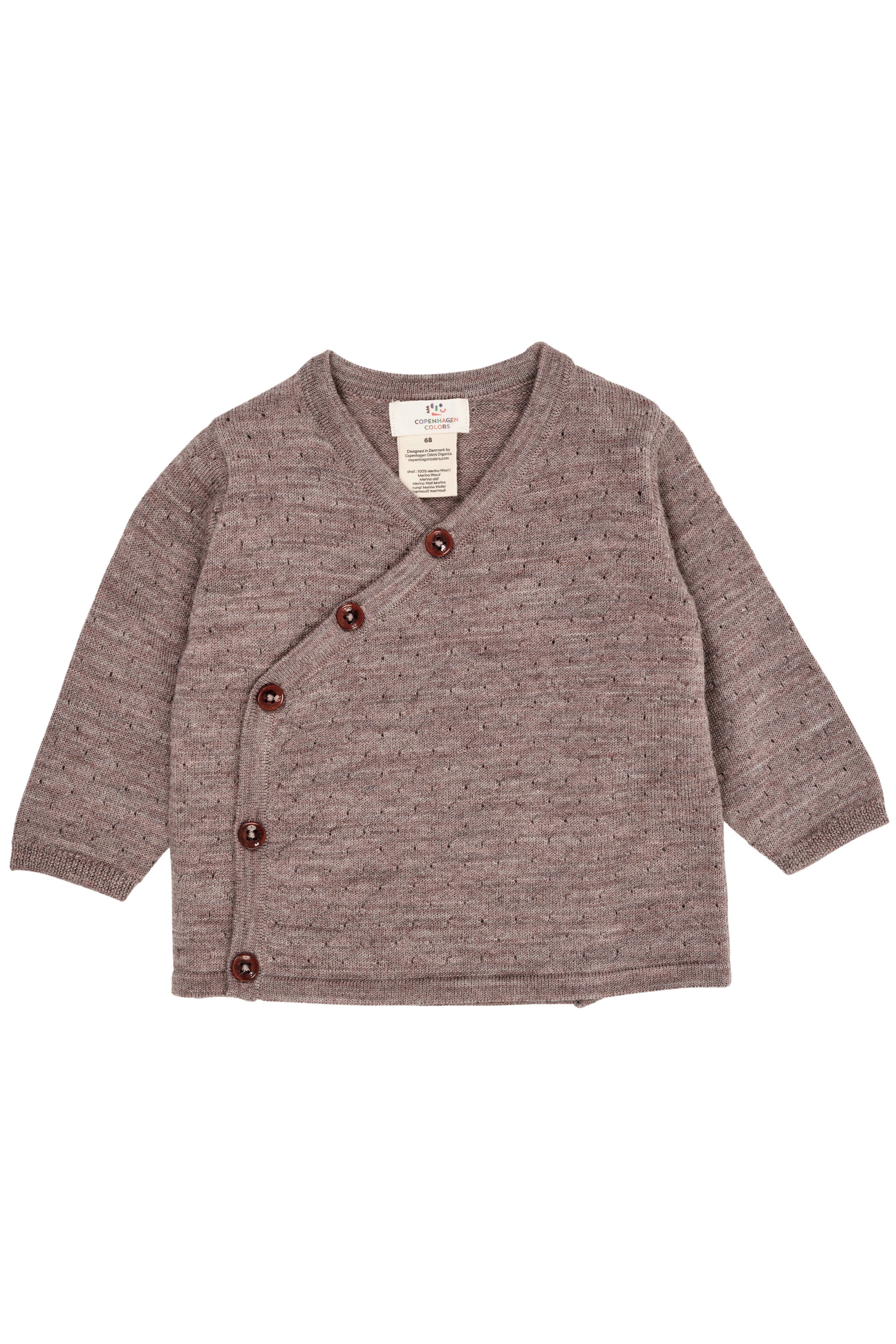 Copenhagen Colors Merino Cardigan Natural Melange 50 Cm