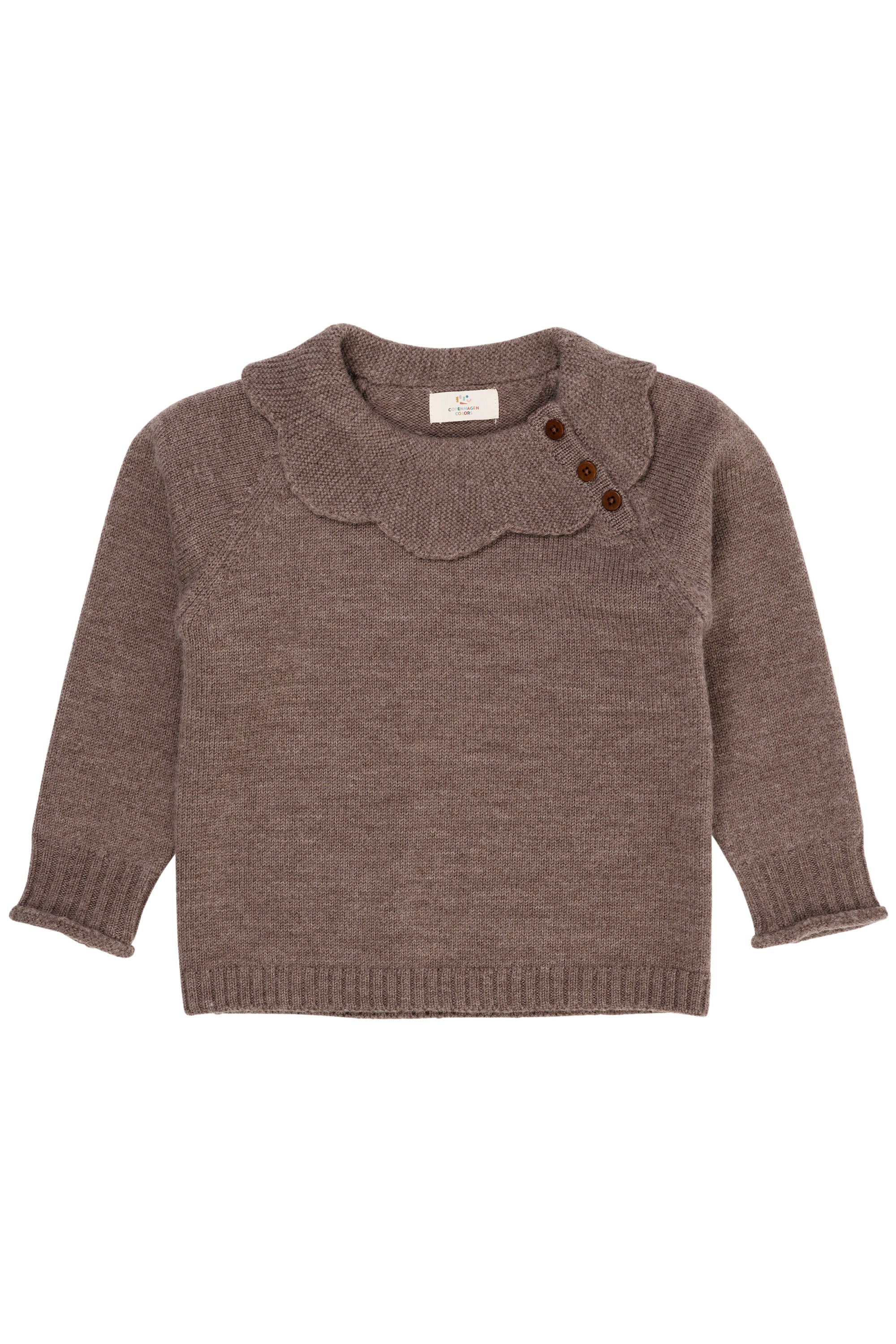 Copenhagen Colors Merino Margueritte Blouse Natural Melange 86 Cm